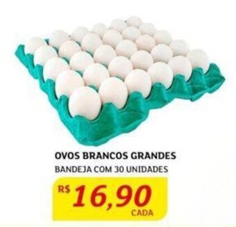 Assaí Atacadista OVOS BRANCOS GRANDES BANDEJA COM 30 UNIDADES oferta