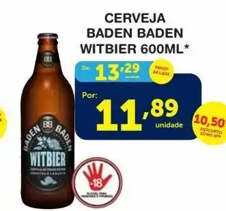 Roldão Cerveja baden baden witbier 600ml oferta