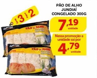 Pão de alho jundiaí congelado 300g