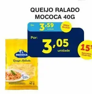 Roldão Queijo ralado mococa 40g oferta