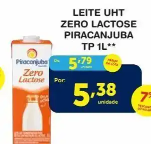 Roldão Leite uht zero lactose piracanjuba 1l oferta