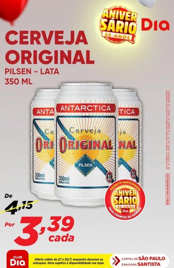 Dia CERVEJA ORIGINAL PILSEN - LATA 350ML oferta