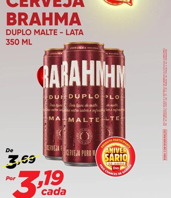 Dia CERVEJA BRAHMA DUPLO MALTE - LATA 350 ML oferta