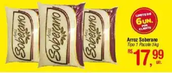 Arroz Soberano Tipo 1 Pacote 5kg