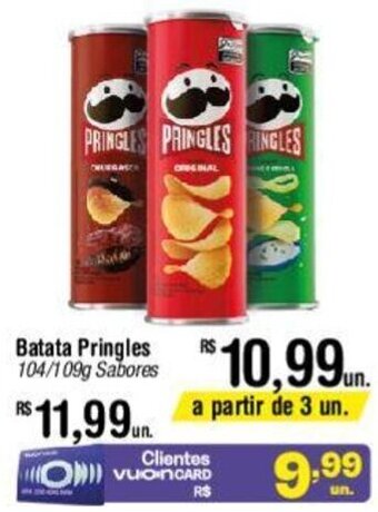 Fort Atacadista Batata Pringles 104/109g Sabores oferta