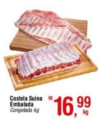 Fort Atacadista Costela Suína Embalada Congelada kg oferta