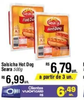 Fort Atacadista Salsicha Hot Dog Seara 500g oferta