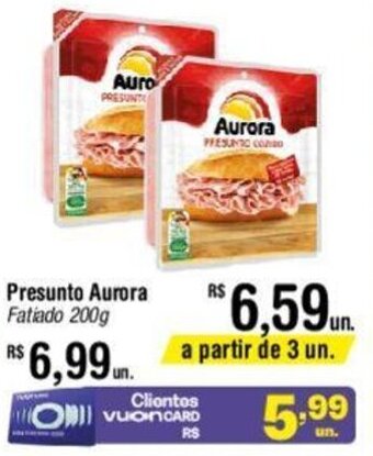 Fort Atacadista Presunto Aurora Fatiado 200g oferta