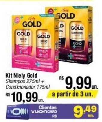 Fort Atacadista Kit Niely Gold Shampoo 275ml + Condicionador 175ml oferta