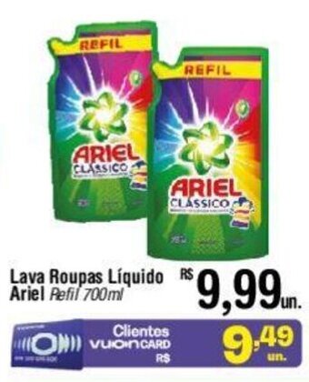 Fort Atacadista Lava Roupas Líquido Ariel Refil 700ml oferta