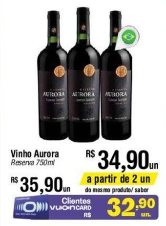 Fort Atacadista Vinho Aurora Reserva 750ml oferta