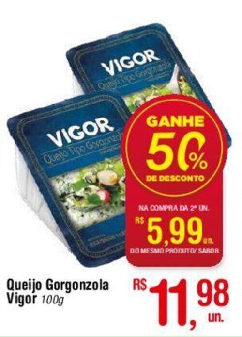 Queijo Gorgonzola Vigor Inteiro - Prezunic