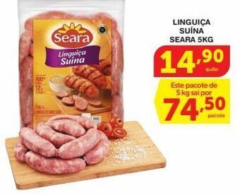 Roldão Linguiça suína seara 5kg oferta