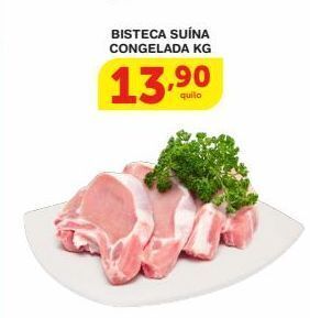 Roldão Bisteca suína congelada kg oferta