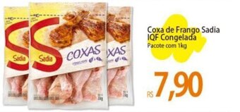 Atacadão Coxa de Frango Sadia IQF Congelada Pacote com 1kg oferta