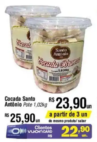Fort Atacadista Cocada Santo Antônio Pote 1,02kg oferta