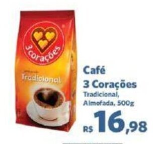 Sam's Club Café 3 Corações Tradicional, Almofada, 500g oferta