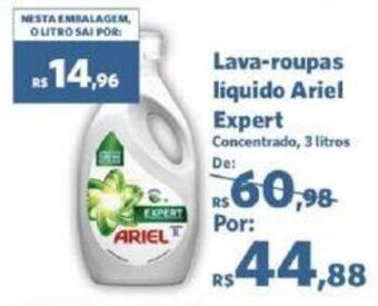 Sam's Club Lava-roupas liquido Ariel Expert Concentrado, 3 litros oferta