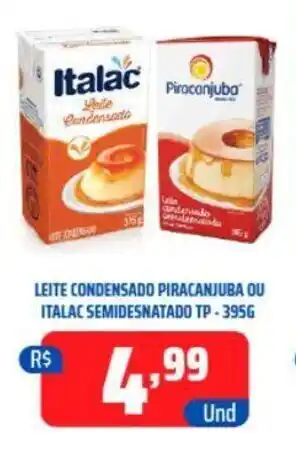 Tatico LEITE CONDENSADO PIRACANJUBA OU ITALAC SEMIDESNATADO TP-395G oferta
