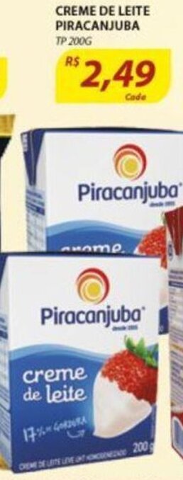 Assaí Atacadista Creme de Leite Piracanjuba 200g oferta