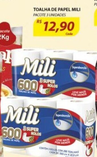 Assaí Atacadista Toalha de Papel Mili oferta