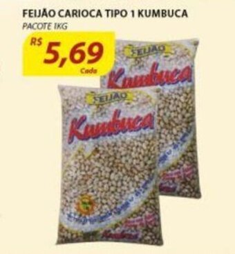 Assaí Atacadista Feijao Carioca Tipo 1 Kumbuca 1kg oferta