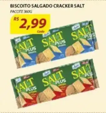Assaí Atacadista Biscoito Salgado Cracker Salt 360g oferta