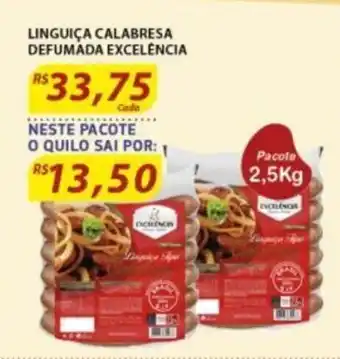 Assaí Atacadista Linguica Calabresa Defumada Escelencia 2.5kg oferta