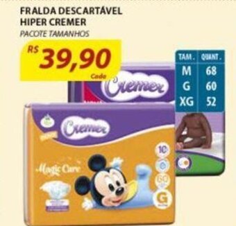 Assaí Atacadista Fralda Descartavel Hiper Cremer oferta