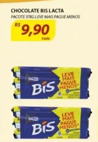 Assaí Atacadista Chocolate Bis Lacta 378g oferta