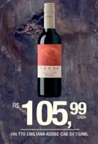 Vin Tto Emiliana Adobe Cab SV 750ml