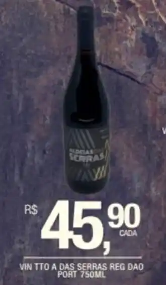 DB Supermercados Vin Tto a Das Serras Reg Dao Port 750ml oferta