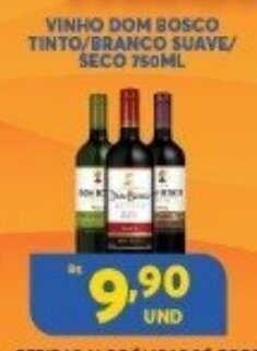 Vinho Dom Bosco Tinto/ Branco Suave/ Seco 750ml