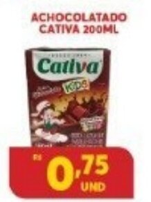 Atacadão Centro Sul Achocolatado Cativa 200ml oferta