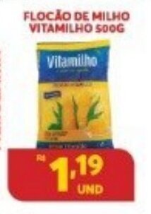 Atacadão Centro Sul Flocao de Milho Vitamilho 500g oferta
