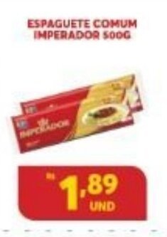 Atacadão Centro Sul Espaguete Comum Imperador 500g oferta