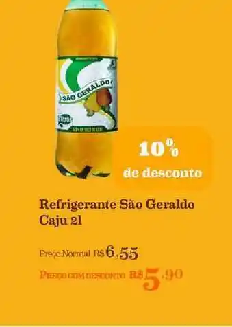 Mercadinhos São Luiz Refrigerante São Geraldo Caju 10% De Desconto 2L oferta