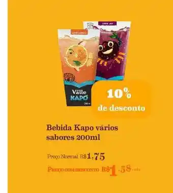 Bebida Kapo 10% De Desconto 200ml