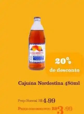 Cajuína Nordestina 20% De Desconto 480ml