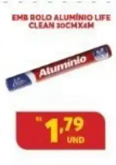 Emb Rolo Aluminio Life Clean