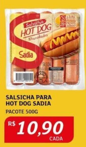 Assaí Atacadista SALSICHA PARA HOT DOG SADIA PACOTE 500G oferta