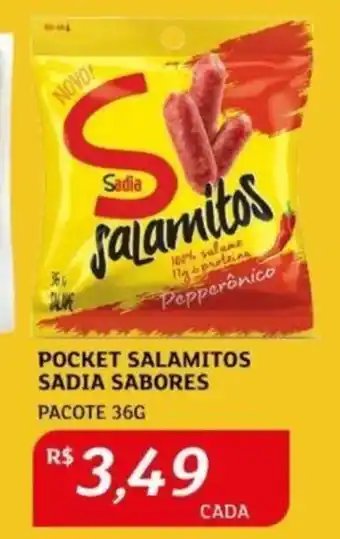 Assaí Atacadista POCKET SALAMITOS SADIA SABORES PACOTE 36G oferta