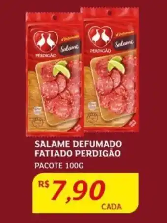 Assaí Atacadista SALAME DEFUMADO FATIADO PERDIGÃO PACOTE 100G oferta