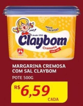 Assaí Atacadista MARGARINA CREMOSA COM SAL CLAYBOM POTE 500G oferta