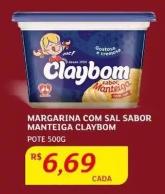Assaí Atacadista MARGARINA COM SAL SABOR MANTEIGA CLAYBOM POTE 500G oferta