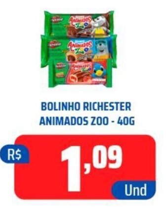 BOLINHO RICHESTER ANIMADOS ZOO-40G