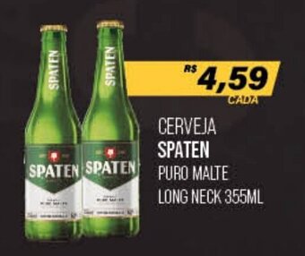 Cometa Supermercados CERVEJA SPATEN PURO MALTE LONG NECK 355ML oferta