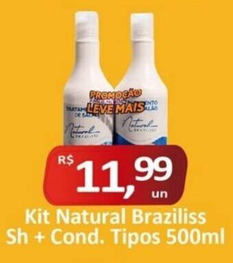Kit Natural Braziliss Sh+ Cond. Tipos 500ml