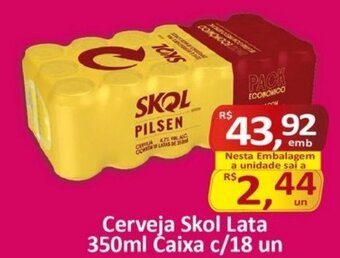 Rede Krill Cerveja Skol Lata 350ml Caixa c/18 un oferta