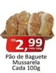 Rede Krill Pão de Baguete Mussarela Cada 100g oferta